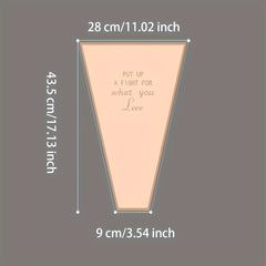 50pcs Golden Edge Transparent Waterproof Flower Packaging Bags