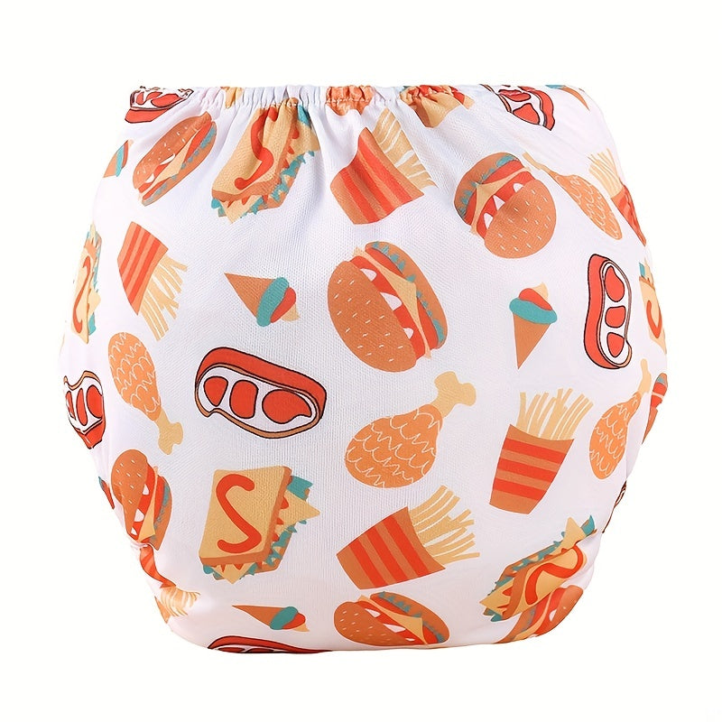 Reusable Animal Cartoon Plant Print Infant Cloth Diapers