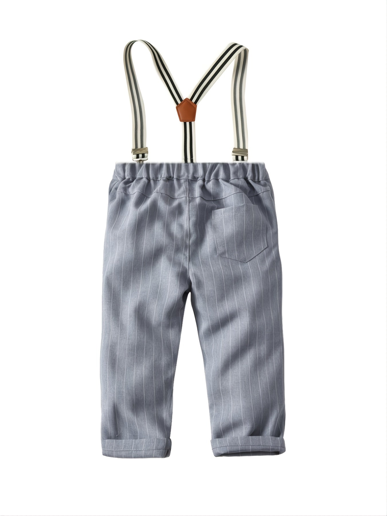 Stripped Pants With Suspenders for Kids