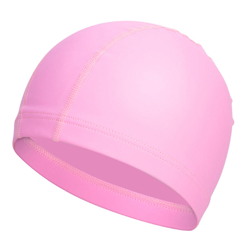 Breathable Unisex PU Swimming Cap for All Hair Types