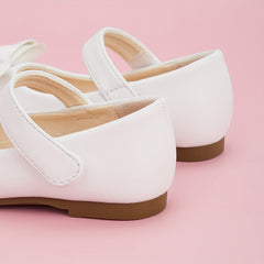 Bowknot Solid Flat Shoes For Girls Lightweight Walking Shoes