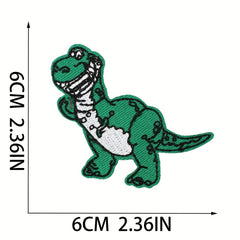 26pcs Dinosaur Iron On Patches Sew On Embroidered Applique Repair Patch DIY