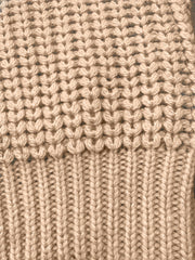 Colorblock Leopard Print Lantern Sleeve Sweater