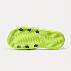 Men's Lightweight Hollow Out Slip On Slides Soft Sole House Slippers