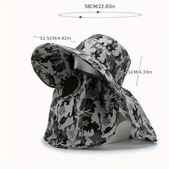 Camouflage Sunscreen Hat Fishing Outdoor Sunshade Hiking Shawl Hat