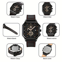 Rectangle Quartz Watch Waterproof Lightweight Military Electronic Watch