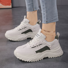 Women's Mesh Breathable Chunky Sneakers Non Slip Running Shoes