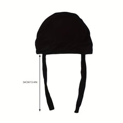 Lace Up Head Scarf Turban Cap for Women