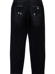 Men's Distressed Straight Jeans