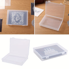 Transparent Storage Box for DIY Scrabooking Craft Supplies