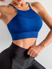 Mesh Sports Bra Racer Back Shockproof Quick Drying Yoga Workout Bra