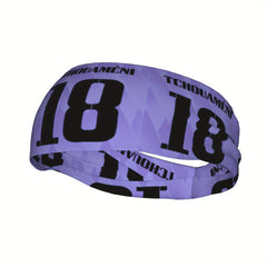 Messi Soccer Jersey Headband Purple '18' Sports Band
