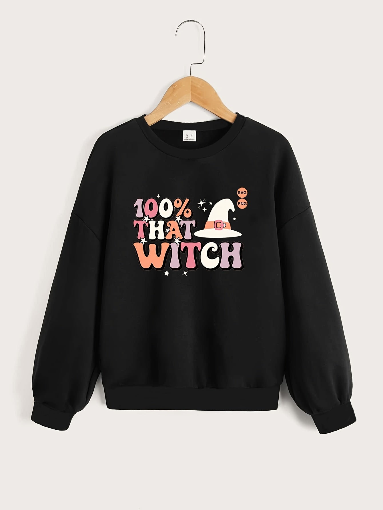Girls' Halloween Sweatshirt Long Sleeve Pullover