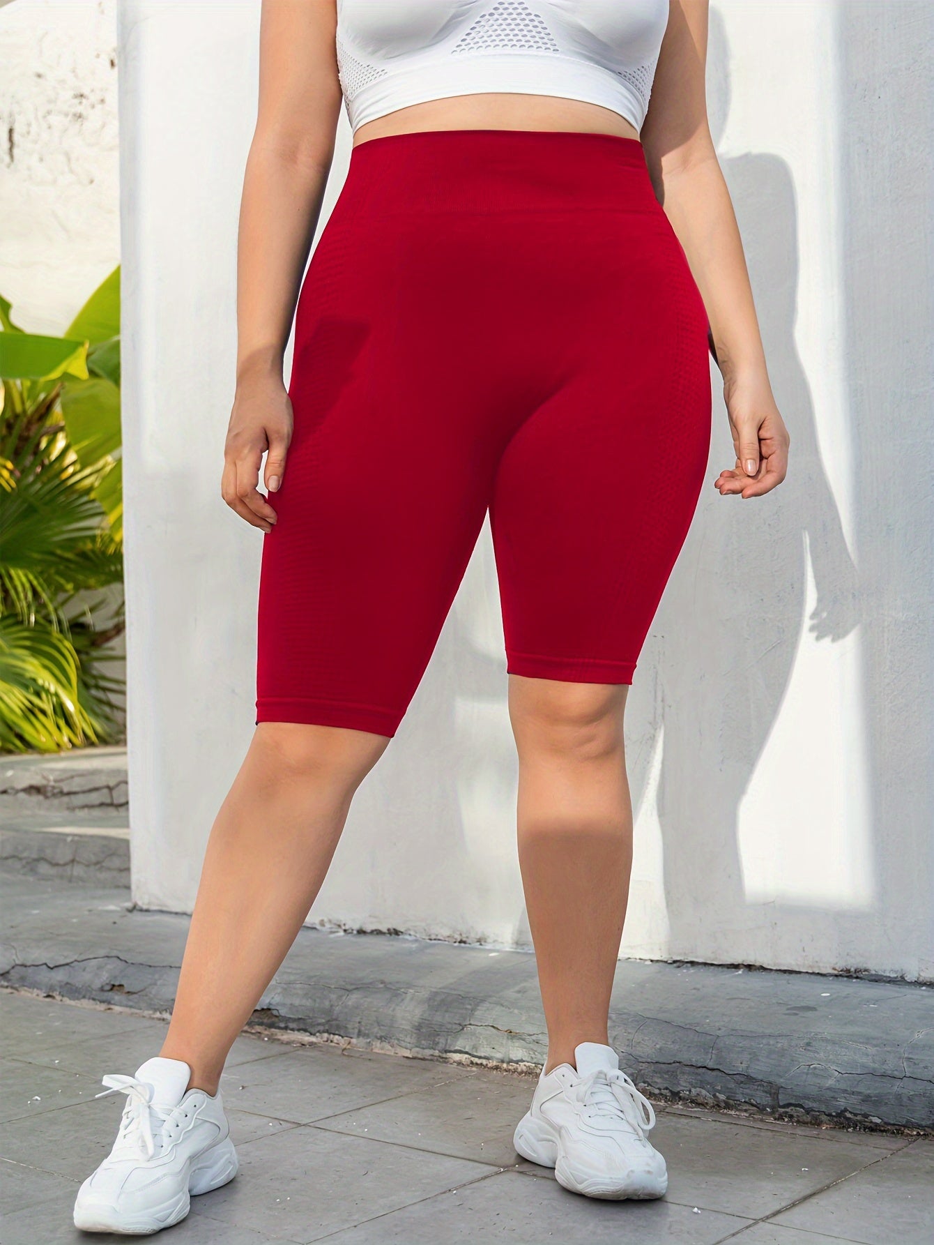 Sports Shorts Women's Wide Waistband High Waist Seamless Yoga Shorts