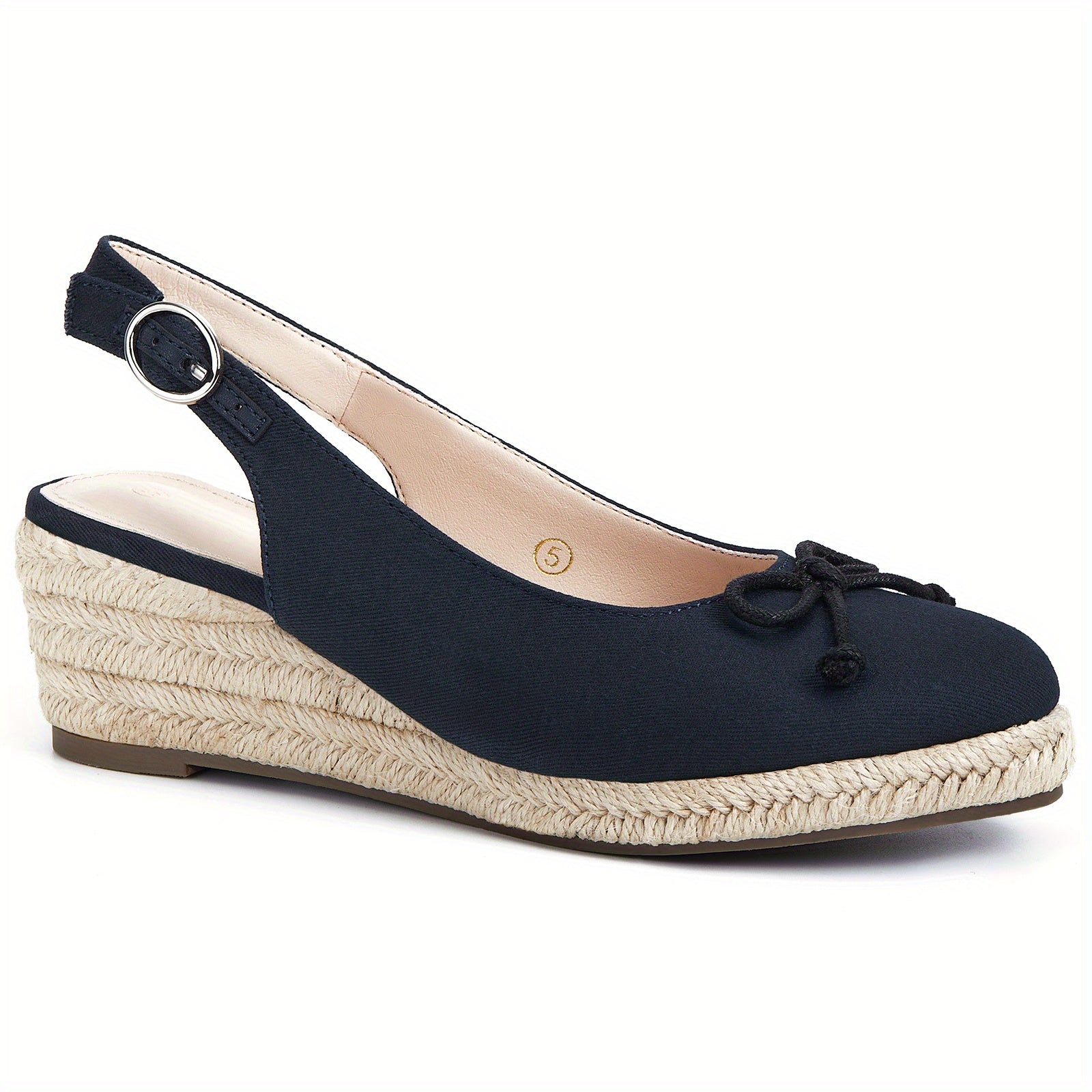 Women's Platform Espadrille Sandals Closed Toe Slingback Wedge Shoes