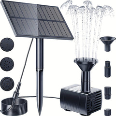 Solar Fountain Water Pump Kit for Outdoor Bird Bath Pond Pool Garden