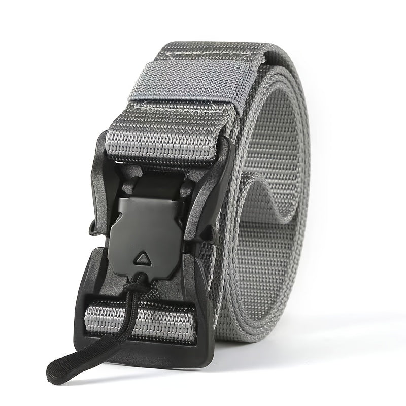 Outdoor Tactical Belt Men's Nylon Knitted Belt Magnetic Buckle
