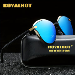 RoyalHot Polarized Oval Frame Sunglasses Driving Sun Glasses Shades