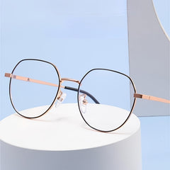 Light Blocking Round Glasses For Women Prevent Eye Strain