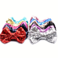 Cartoon Sequin Bow Hair Clips Hair Accessories Holiday Gift For Girls