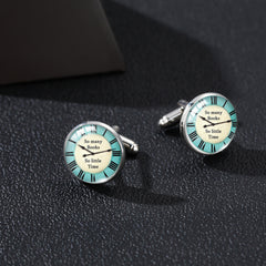 Nordic Clock Men's Cufflinks