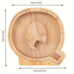 Wooden 26 Letter English Savings Tank Decoration 17.78 cm