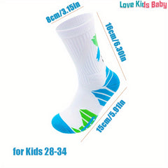 Breathable Basketball Socks for Kids Size 25-31.09 Meters Shoes