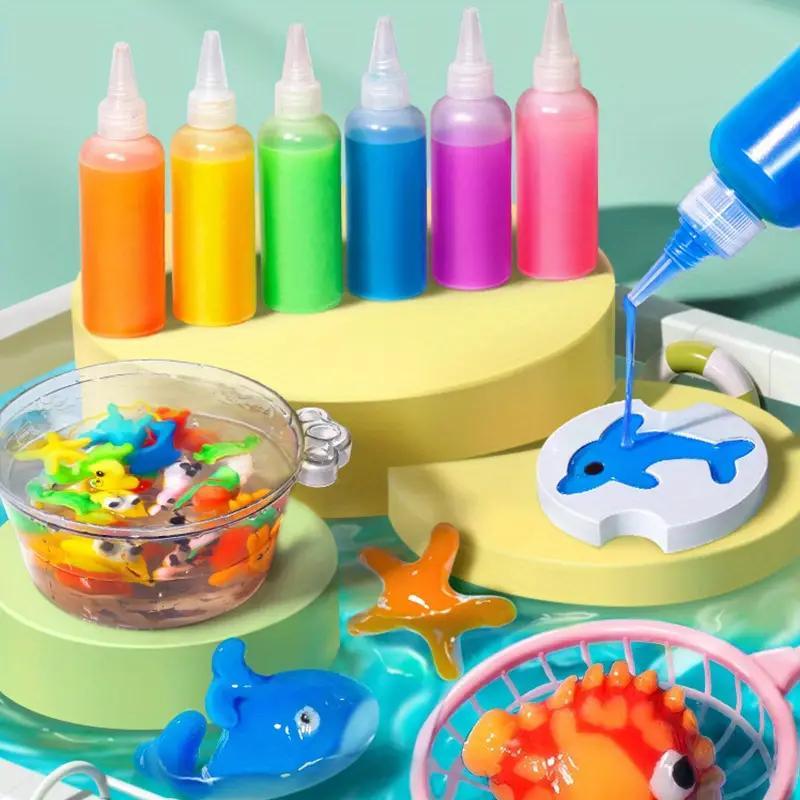 Magic Water Elf Set DIY Toy Storage Box 6 Water, 6 Molds Party Christmas