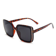 Women Oversize Square Sunglasses Gradient Plastic Female Sun Glasses