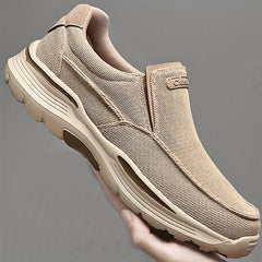 Men's Linen Slip On Walking Shoes Breathable Lightweight Loafers