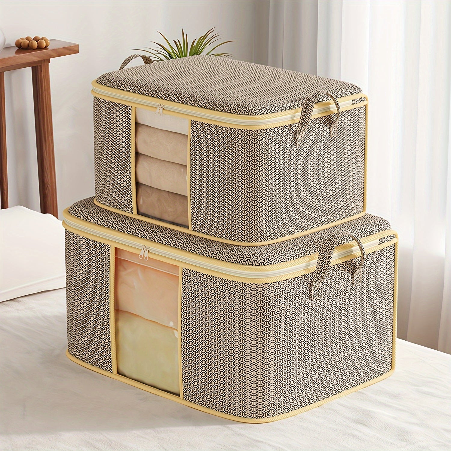 Large Foldable Storage Bag with Reinforced Handle