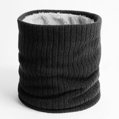 Unisex Thickened Neck Guard Wool Muffler Autumn Winter Plus Velvet