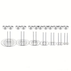 100pcs Stainless Steel Ear Studs for DIY Ear Accessories
