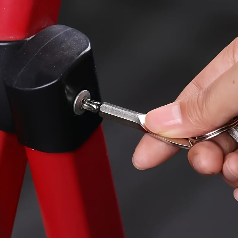 Stainless Steel Portable Screwdriver Key Chain Emergency Tool