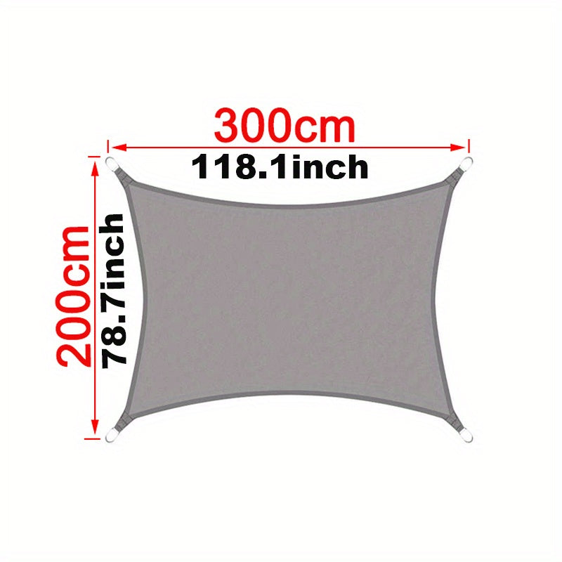Waterproof Sun Shade Sail Oxford Cloth Rectangle Awning