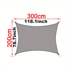 Waterproof Sun Shade Sail Oxford Cloth Rectangle Awning