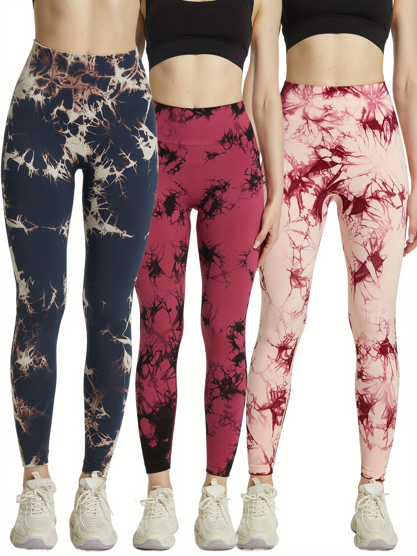 Tie Dye Seamless Yoga Pants High Waist Fitness Leggings