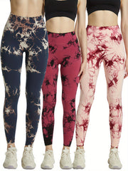 Tie Dye Seamless Yoga Pants High Waist Fitness Leggings