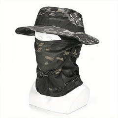 Camouflage Sunscreen Hat & Neck Cover for Outdoor Activities