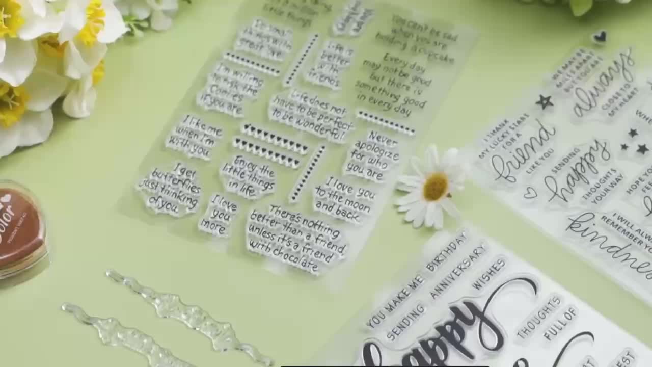 Snowflake Silicone Stamps for Card Making and Album Decorations