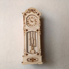 Vintage European Style Wooden Puzzle Clock