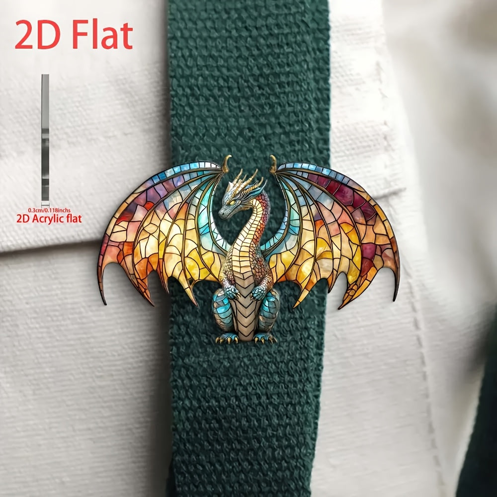 Colorful Dragon Brooch DIY Accessories - Perfect Gift for Mother
