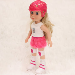 Belinda 14-Inch Remote Control Skating Doll Music No Voice 4 AA Batteries 2 A