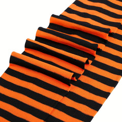 Striped Thigh High Socks Lace Over The Knee Women's Stockings