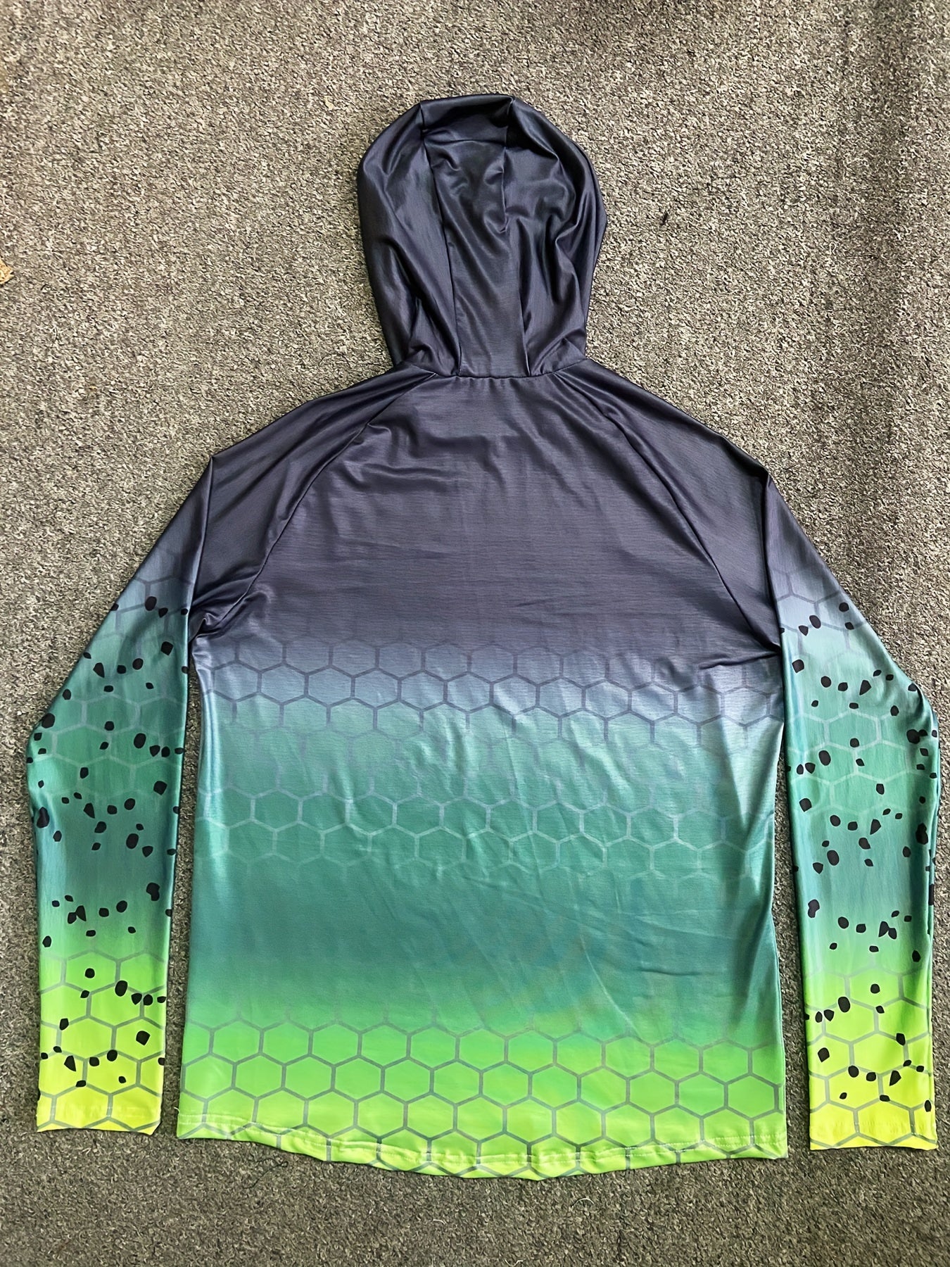 Men's Gradient UPF 50 Sun Protection Hoodie Long Sleeve