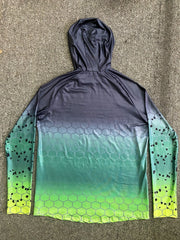 Men's Gradient UPF 50 Sun Protection Hoodie Long Sleeve