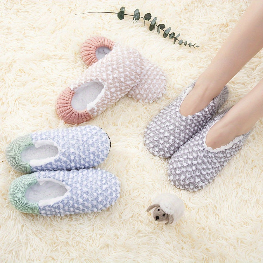 Plush Floor Socks Soft & Warm Low Cut Socks Women's Stockings