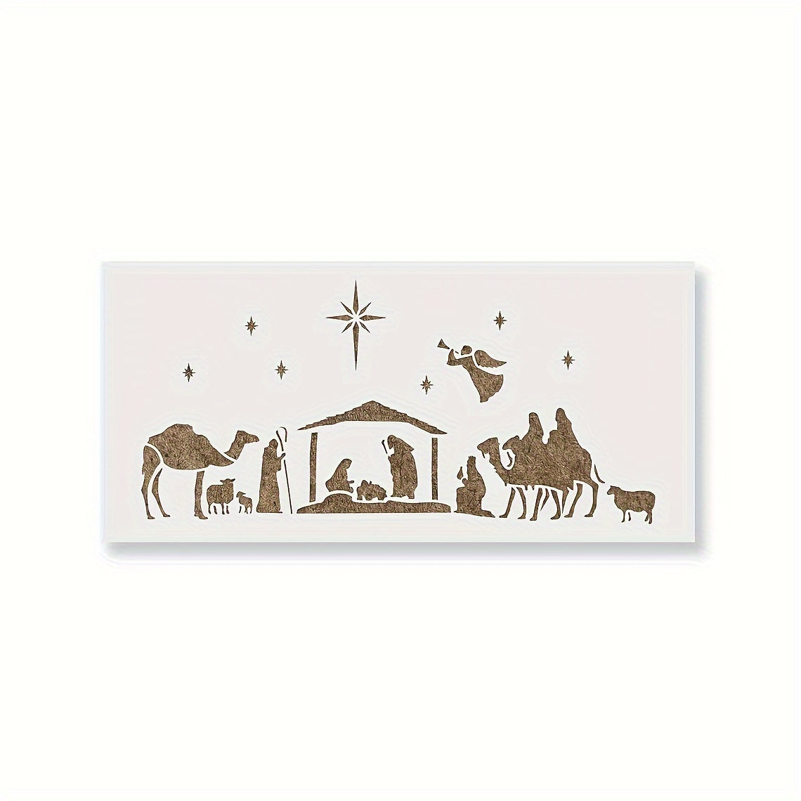Plastic Nativity Of Jesus Stencil Christmas Drawing Template