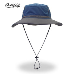Men's Fisherman Hat Sunscreen Wide Brim Hat Spring Summer Outdoor Fishing Sunsha