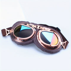 Vintage Style Pilot Goggles for Motorcycle